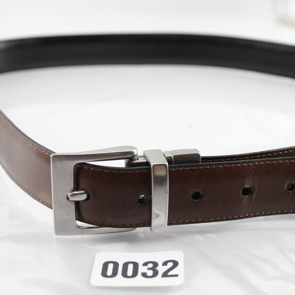 Chaps Mens Dress Belt Size 36 Reversible Black Brown Business Casual 1 1/4 Inch - Picture 12 of 15